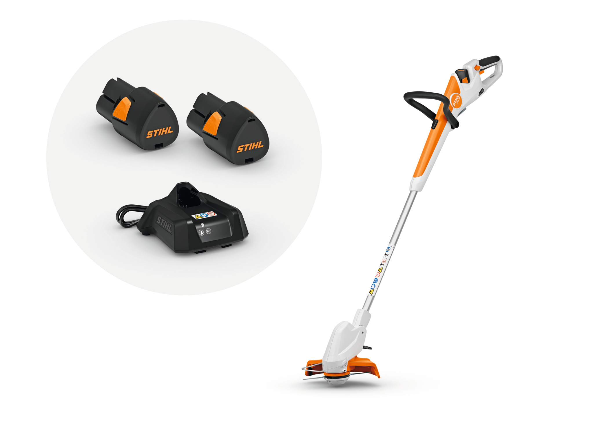 FSA 30 Battery Grass Trimmer with AL 1 charger and 2x AS 2 batteries